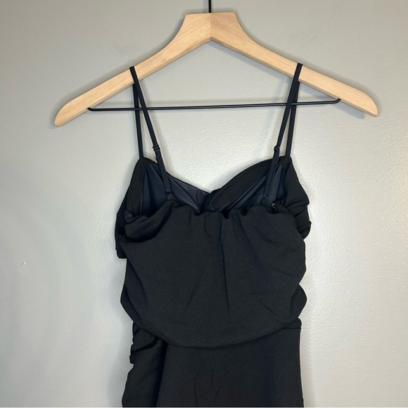 *NWT* Abercrombie & Fitch Ruched Front Cutout Asymmetrical Midi Dress, Size SP - Picture 9 of 14